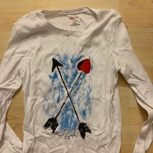 White long sleeve tee (karl lagerfield)